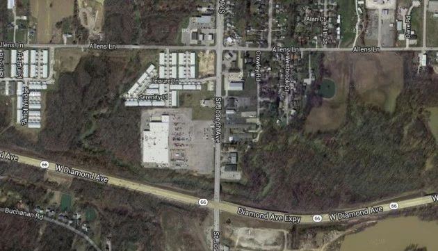 Intersection of St. Joe & Diamond Ave in Evansville Intersection of St. Joe & Diamond Ave in Evansville